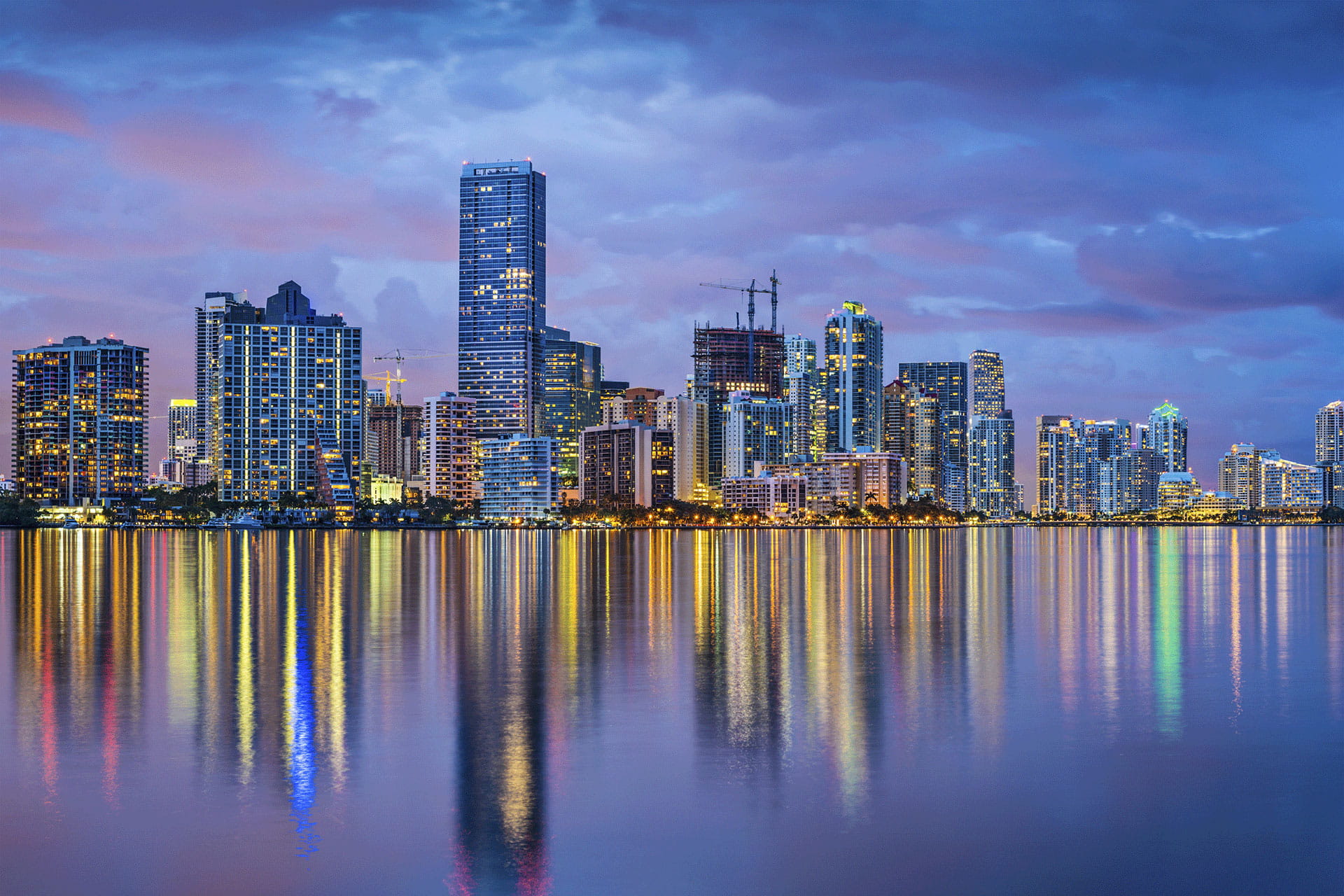 Miami Skyline at Night