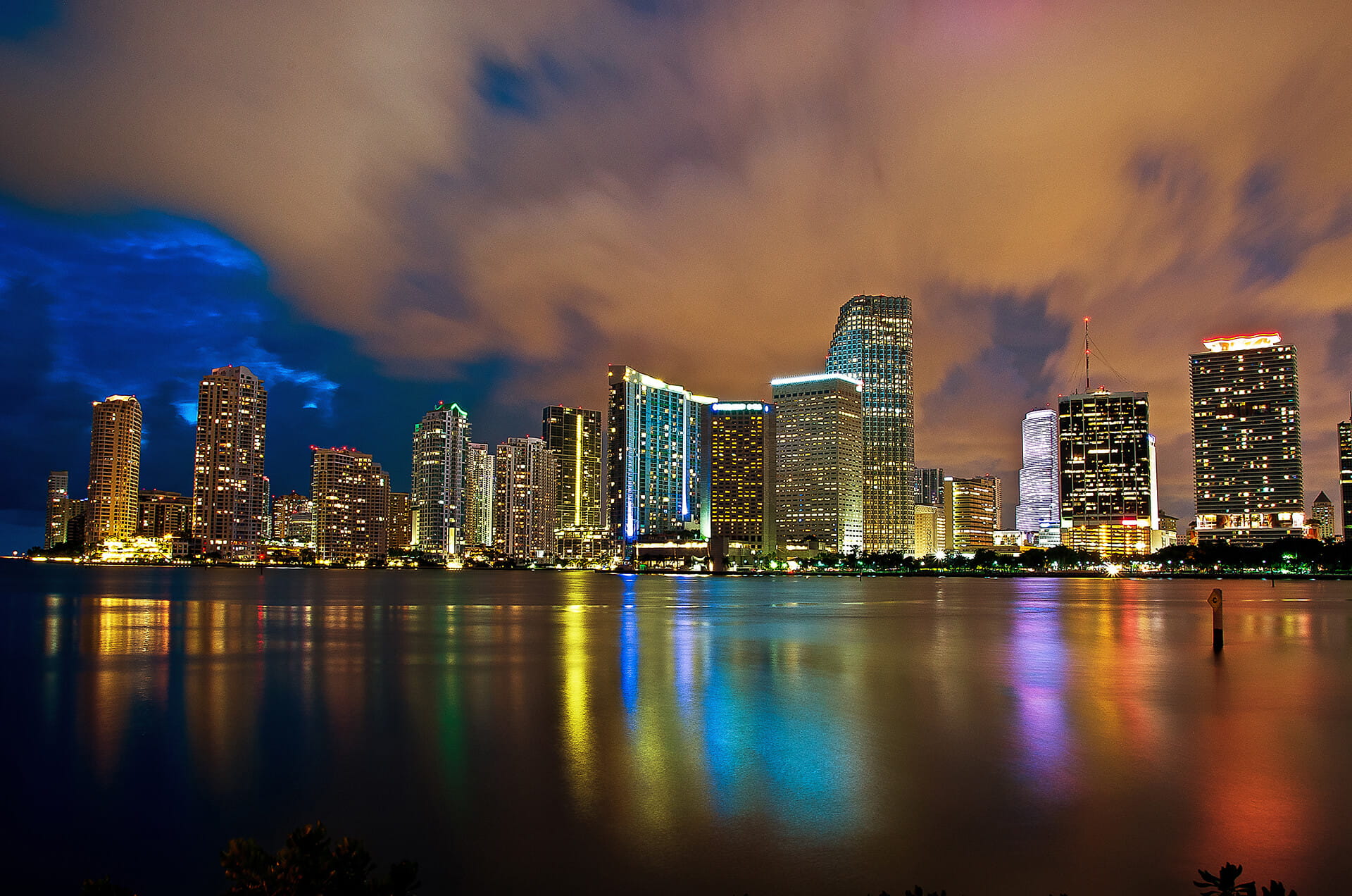 Miami Skyline at Night